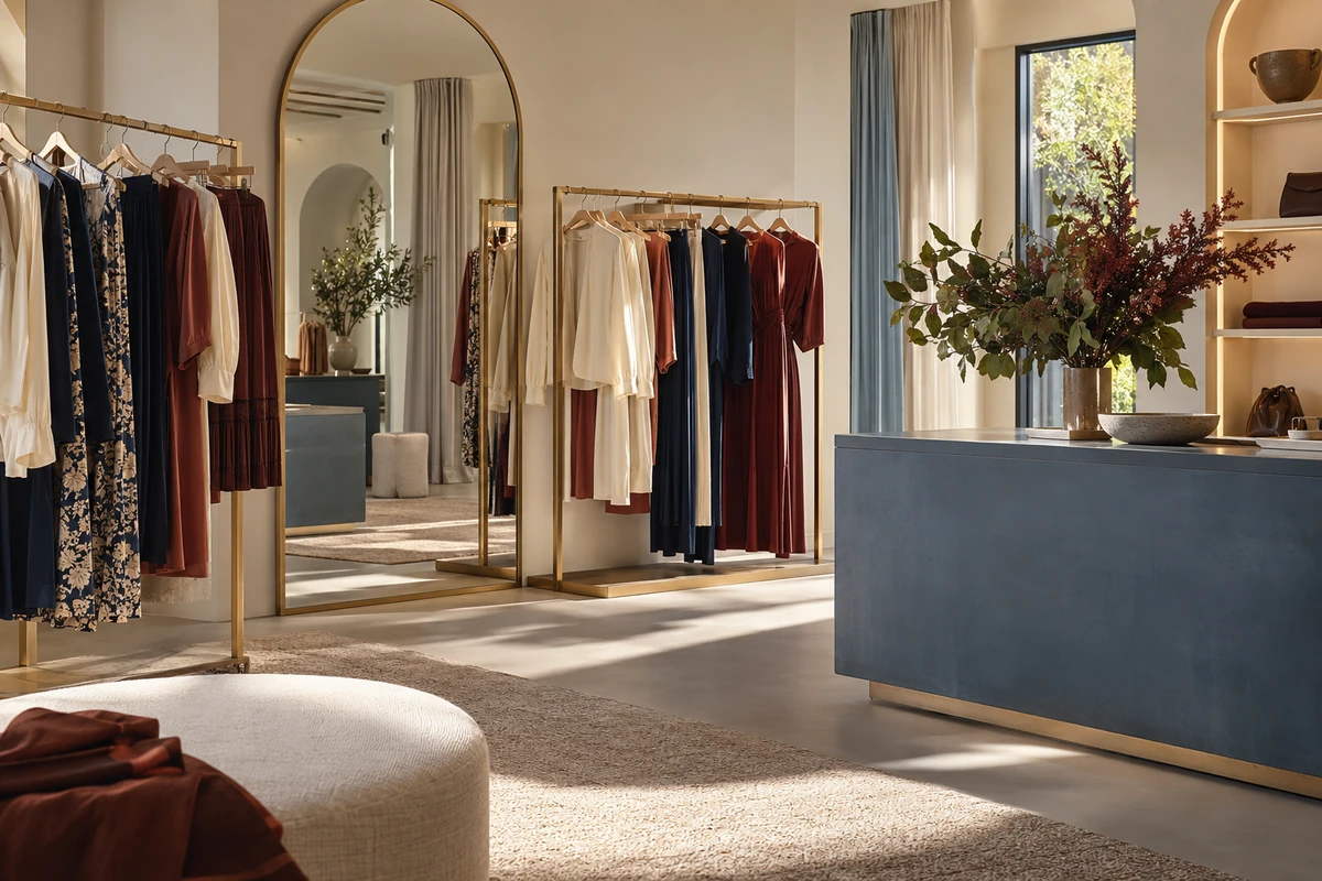 Interior conceptual de Sora Boutique